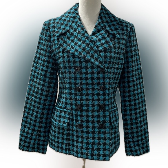Bossini Turquoise Tweed, Double-breasted blazer, NWT - Picture 1 of 8
